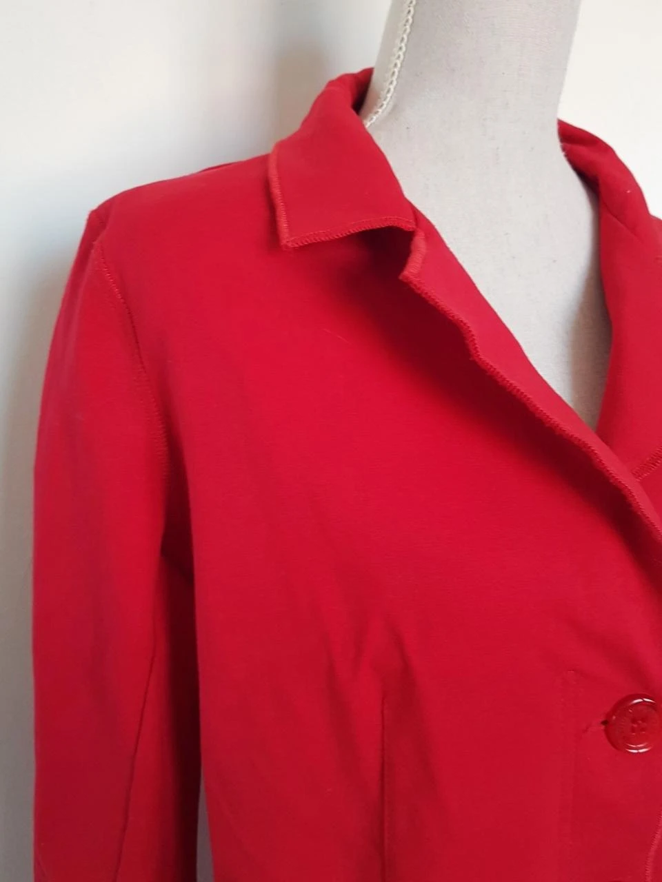 💄Rode blazervest Alan Red maat XL (42) - Stretchkatoen – photo 2